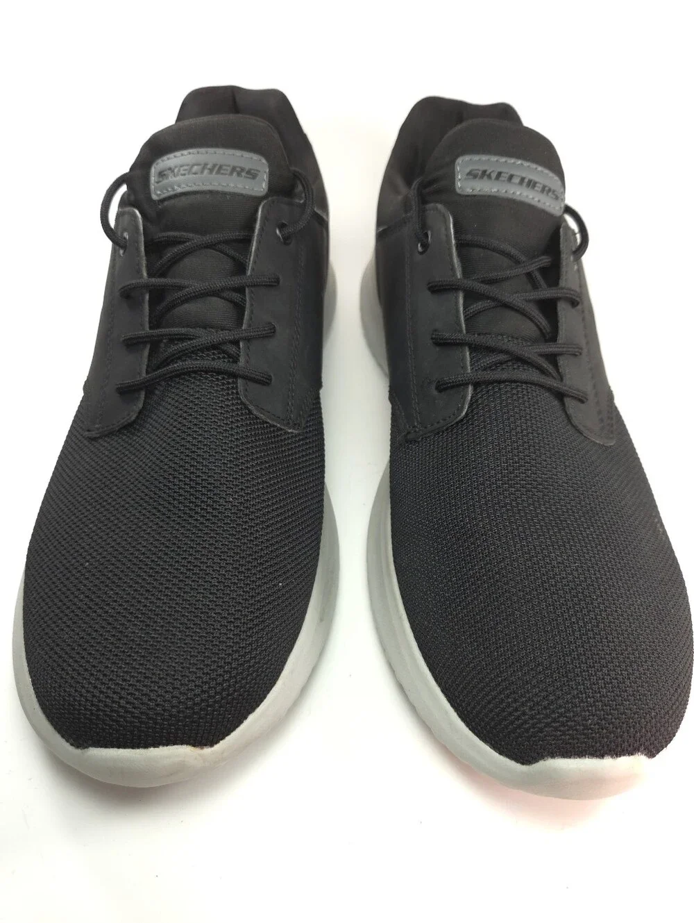 Skechers Delson Black Mesh Slip‑On Sneakers M 11
